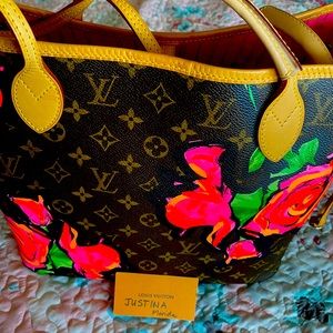 Beautiful print by Stephen sprouse.vibrant canvas and light patina ..clean!!